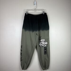 Naruto Shippuden Sweatpants Mens L 34/36 Anime Joggers Ninja Graphic Cosplay